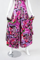 Recess Los Angeles Vintage Victoria Royal Psychedelic Pucci Inspired Wide Leg Jumpsuit
