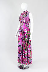Recess Los Angeles Vintage Victoria Royal Psychedelic Pucci Inspired Wide Leg Jumpsuit