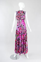 Recess Los Angeles Vintage Victoria Royal Psychedelic Pucci Inspired Wide Leg Jumpsuit