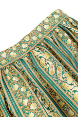 Vintage metallic skirt waist band flat lay @recessla