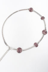 Recess Los Angeles Vintage Vitanuova Rhinestone Ball Chain Orbit Belt