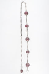 Recess Los Angeles Vintage Vitanuova Rhinestone Ball Chain Orbit Belt