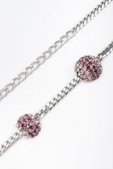 Recess Los Angeles Vintage Vitanuova Rhinestone Ball Chain Orbit Belt