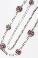 Recess Los Angeles Vintage Vitanuova Rhinestone Ball Chain Orbit Belt