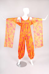 Recess Los Angeles Vintage Vogue Couturier 60s Mod Dot Print Harem Jumpsuit