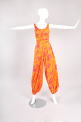 Mod Print Harem Jumpsuit