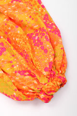 Recess Los Angeles Vintage Vogue Couturier 60s Mod Dot Print Harem Jumpsuit