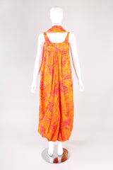 Recess Los Angeles Vintage Vogue Couturier 60s Mod Dot Print Harem Jumpsuit