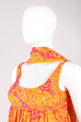 Recess Los Angeles Vintage Vogue Couturier 60s Mod Dot Print Harem Jumpsuit