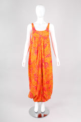 Recess Los Angeles Vintage Vogue Couturier 60s Mod Dot Print Harem Jumpsuit