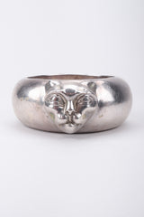 Recess Los Angeles Vintage Patricia Von Musulin 925 Sterling Silver Bastet Cat Bangle Bracelet