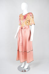 Recess Los Angeles Vintage William Pearson Velvet Burnout Bodice Dress