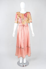 Recess Los Angeles Vintage William Pearson Velvet Burnout Bodice Dress