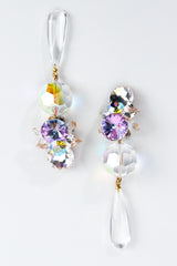 Vintage Wendy Gell Iridescent Crystal Teardrop Earrings at Recess Los Angeles