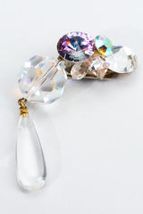 Vintage Wendy Gell Iridescent Crystal Teardrop Earrings at Recess Los Angeles