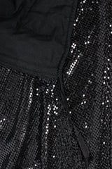 Vintage Ferrara for Whiting & Davis Liquid Metal Mesh Maxi Skirt zipper at Recess Los Angeles