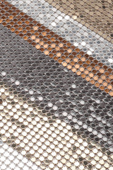 Recess Los Angeles Unsigned Vintage Mixed Metal Mesh Handkerchief Halter Top Whiting Davis