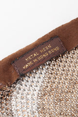 Recess Los Angeles Unsigned Vintage Mixed Metal Mesh Handkerchief Halter Top Whiting Davis