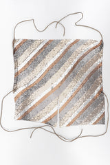 Recess Los Angeles Unsigned Vintage Mixed Metal Mesh Handkerchief Halter Top Whiting Davis