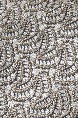 Recess Los Angeles Designer Consignment Vintage Whittall & Shon Metallic Lamé Crystal Fan Fortune Teller Hat