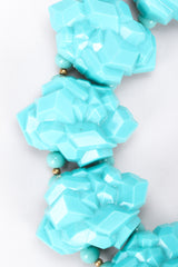Recess Los Angeles Vintage William de Lillo Faux Turquoise Iris Apfel Pocahontas Rock Collar Necklace