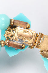 Recess Los Angeles Vintage William de Lillo Faux Turquoise Iris Apfel Pocahontas Rock Collar Necklace