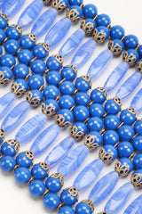 Recess Los Angeles Vintage William De Lillo Blue Lapis Glass Bead Seahorse Belt
