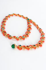 Vintage William deLillo Beaded Glass Cabochon Chain Belt at Recess Los Angeles