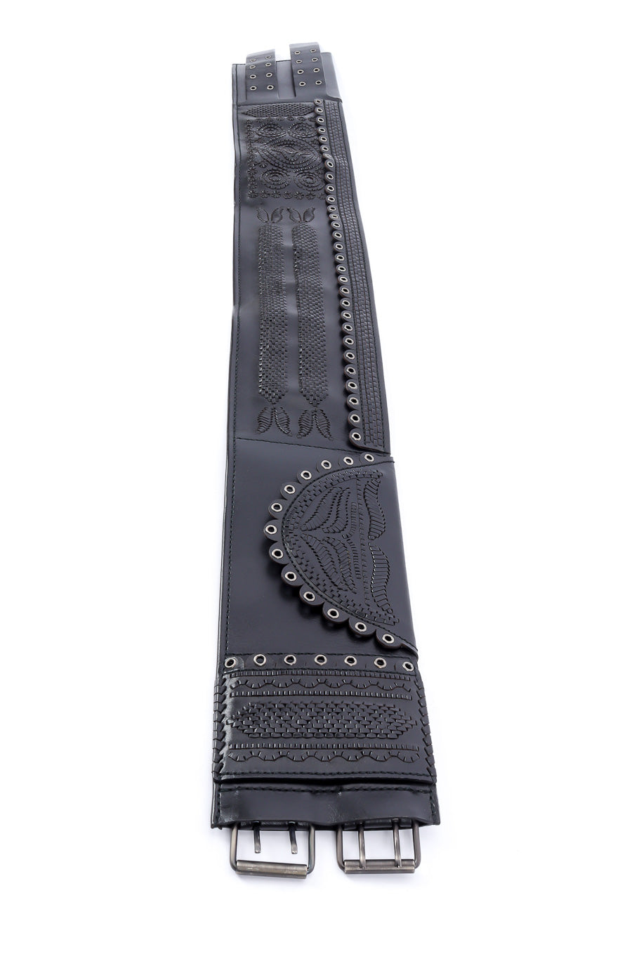 Yves Saint Laurent woven pocket waist belt flat-lay @recessla