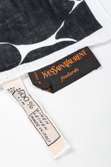 Recess Los Angeles Vintage Yves Saint Laurent YSL Oversized Floral Linen Sarong Scarf