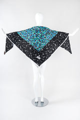 Recess Los Angeles Vintage Yves Saint Laurent YSL Oversized Floral Linen Sarong Scarf