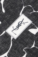 Recess Los Angeles Vintage Yves Saint Laurent YSL Oversized Floral Linen Sarong Scarf