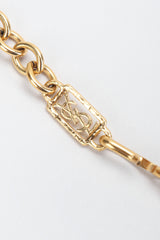 Recess Los Angeles Vintage YSL Yves Saint Laurent Enamel Moroccan Arabesque Necklace and Earring Set