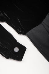 Recess Designer Consignment Vintage Yves Saint Laurent Rive Gauche YSL Velvet Blouson Dolman Dress Los Angeles Resale