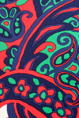 Vintage Saint Laurent YSL Floral Paisley Scarf crop at Recess Los Angeles