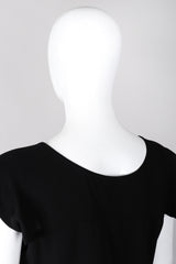 Recess Los Angeles Vintage Yohji Yamamoto Long Black Maxi Dress Peek-A-Boo