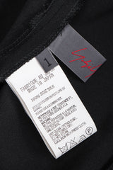 Recess Los Angeles Vintage Yohji Yamamoto Long Black Maxi Dress Peek-A-Boo