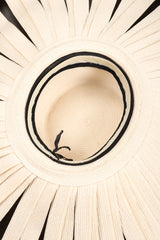 Recess Los Angeles Vintage Yohji Yamamoto 1988 Oversized Straw Ribbon Blossom Hat