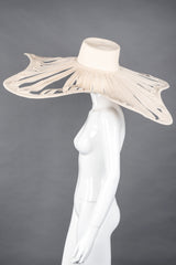 Recess Los Angeles Vintage Yohji Yamamoto 1988 Oversized Straw Ribbon Blossom Hat