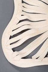 Recess Los Angeles Vintage Yohji Yamamoto 1988 Oversized Straw Ribbon Blossom Hat