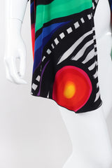 Recess Los Angeles Vintage Yolanda Lorente Abstract Hand Painted Silk Jacket