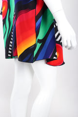 Recess Los Angeles Vintage Yolanda Lorente Abstract Hand Painted Silk Jacket