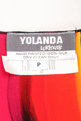 Recess Los Angeles Vintage Yolanda Lorente Abstract Hand Painted Silk Jacket