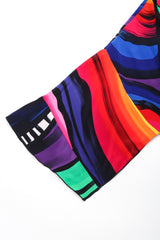 Recess Los Angeles Vintage Yolanda Lorente Abstract Hand Painted Silk Jacket