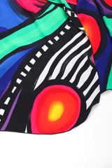 Recess Los Angeles Vintage Yolanda Lorente Abstract Hand Painted Silk Jacket