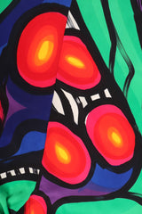 Recess Los Angeles Vintage Yolanda Lorente Abstract Hand Painted Silk Jacket