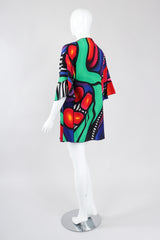 Recess Los Angeles Vintage Yolanda Lorente Abstract Hand Painted Silk Jacket