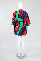 Recess Los Angeles Vintage Yolanda Lorente Abstract Hand Painted Silk Jacket