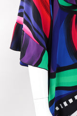 Recess Los Angeles Vintage Yolanda Lorente Abstract Hand Painted Silk Jacket