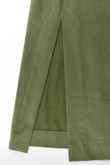 Vintage Yves Saint Laurent Safari Lace Up Dress slit opening @ Recess LA